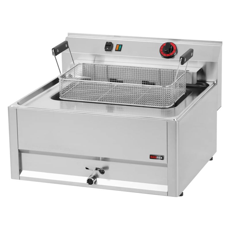 Elektro-Fritteuse 1x 16 Liter Becken Ausführung 400 Volt - Tischgerät | KBS 10114405 - KBS Gastrotechnik