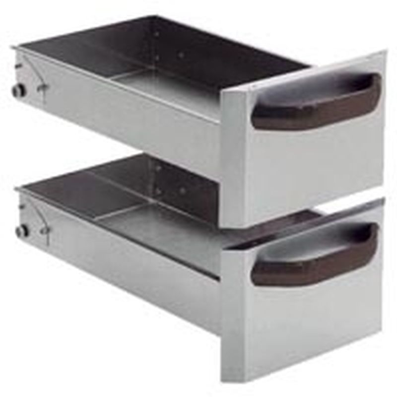 Ready 700 Schubladen 2 Stück GN 1/1 35cm breit für Unterschränke | KBS 10309006 - KBS Gastrotechnik