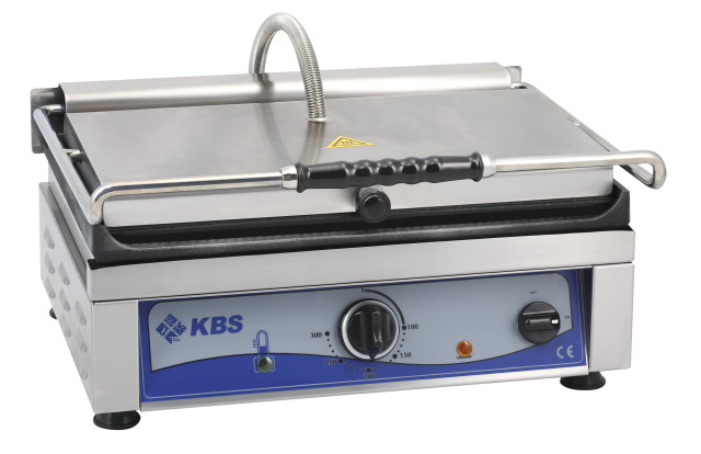 Kontaktgrill Grillfläche 45x27 cm oben gerillt & unten glatt 1 Heizzone | KBS 10927022 - KBS Gastrotechnik