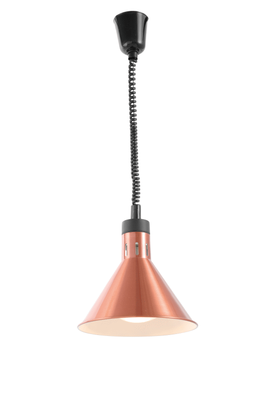 Infrarot Heizlampe Kupfer eloxiert inkl. Leuchtmittel | KBS 10974011 - KBS Gastrotechnik