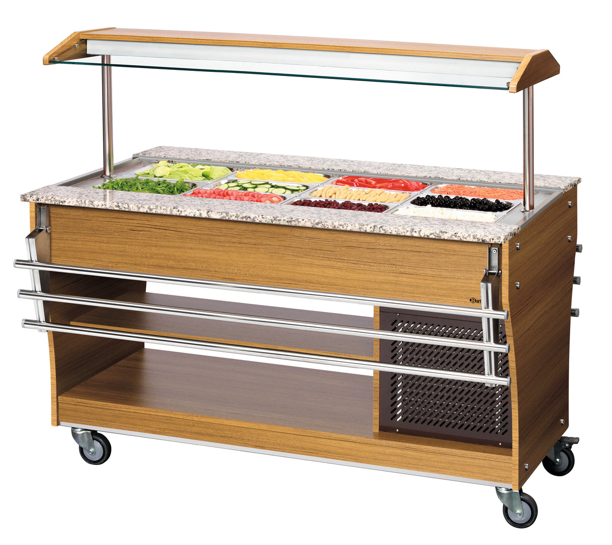 Buffetwagen, kalt, 4x 1/1 GN | Bartscher 125526 - Bartscher