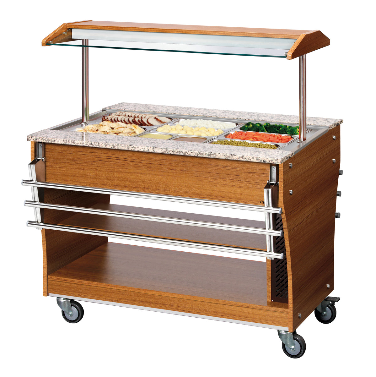 Buffetwagen, warm, 3x 1/1GN | Bartscher 125614 - Bartscher