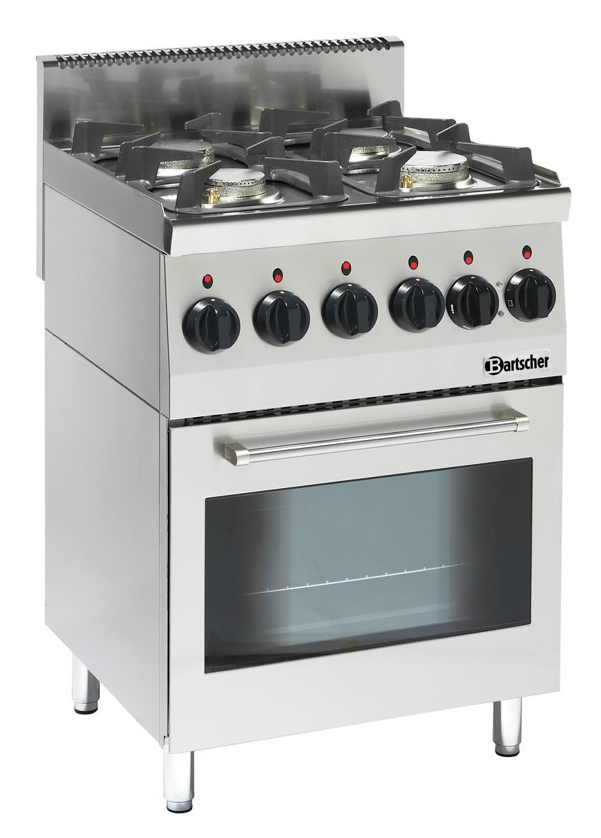 Gasherd 600, B600, 4FL, EBO | Bartscher 1315563 | Bartscher