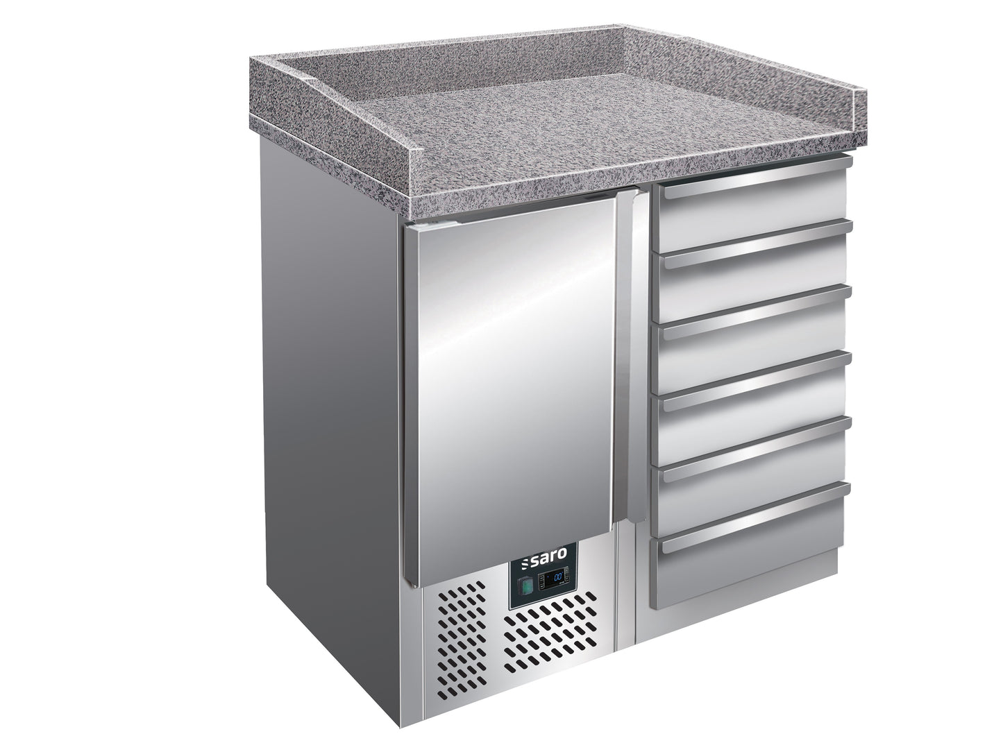 Pizzatisch, 1 Tür+ 6 Schubladen, Modell PZ 4001 | Saro 323-1510