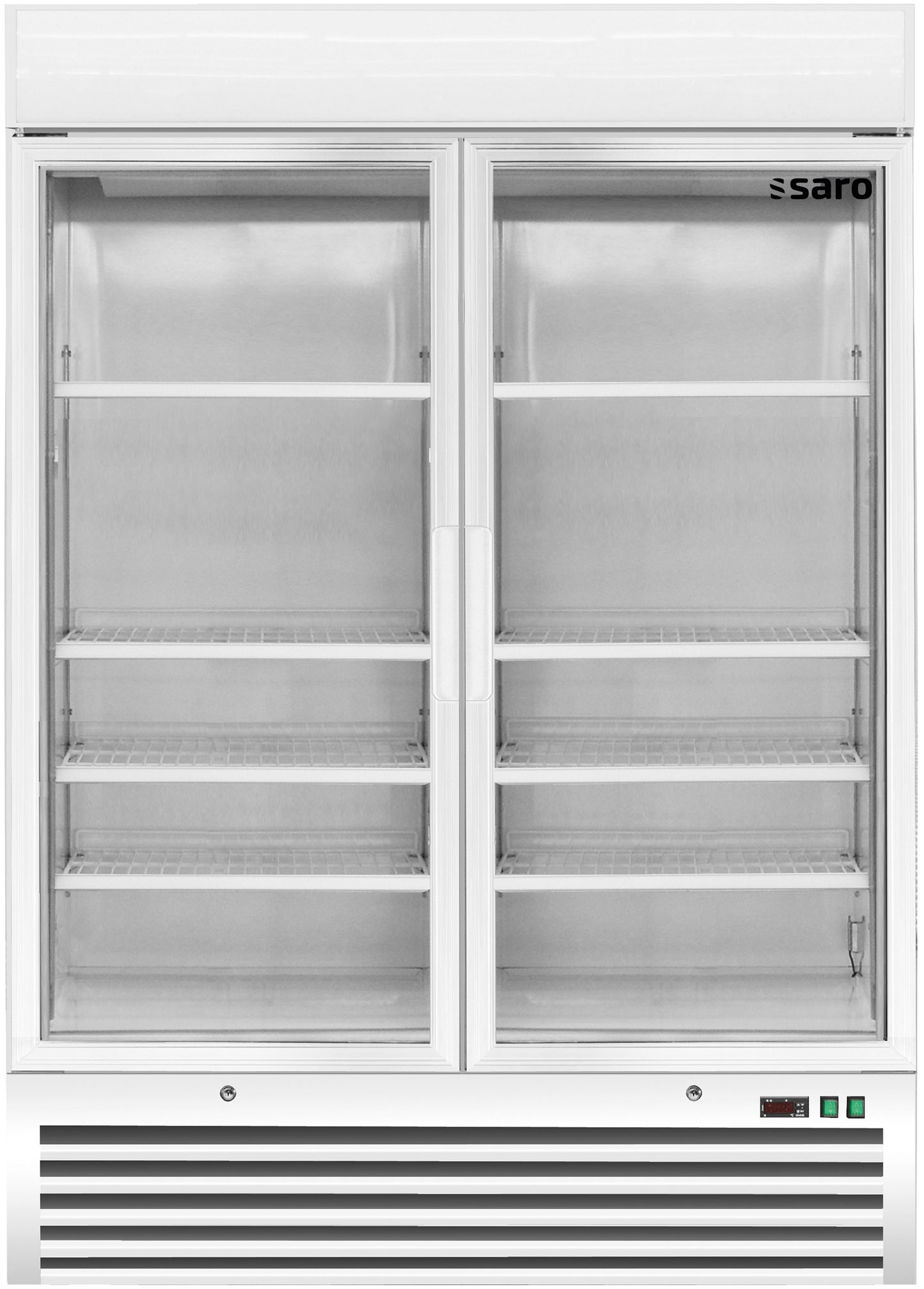 Tiefkühlschrank mit 2 Glastüren, Modell D 920 - weiß | Saro 323-4160