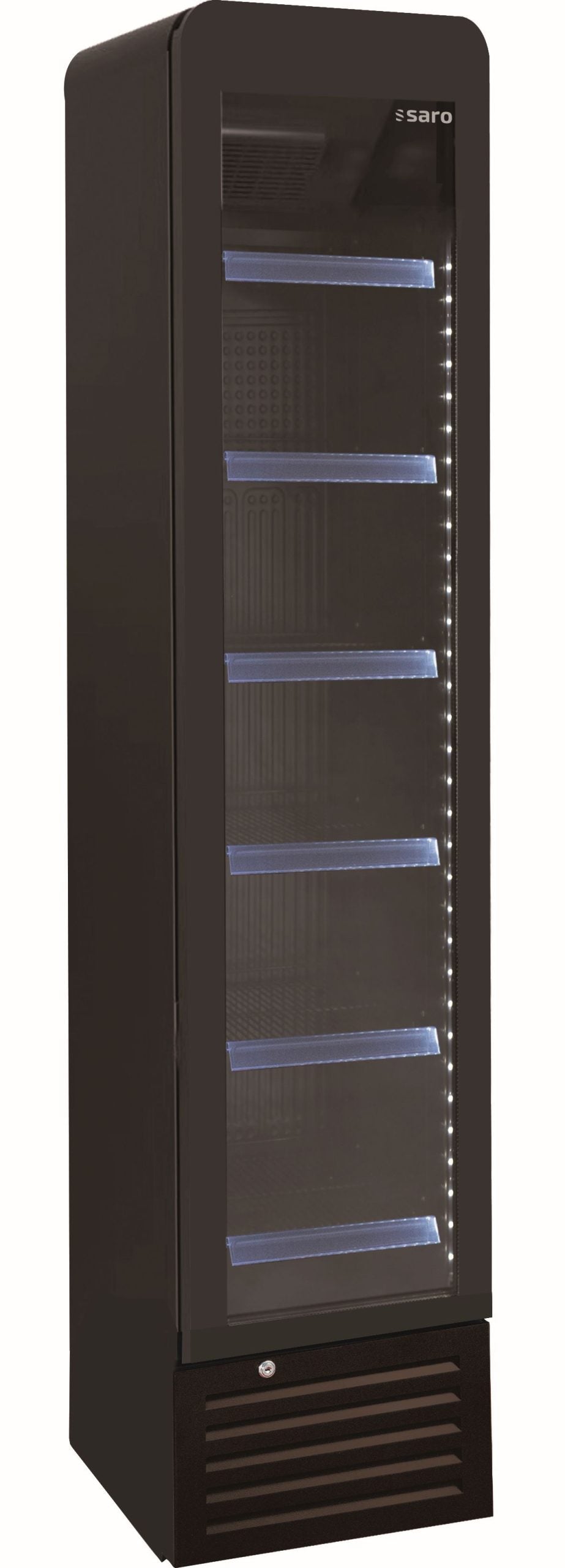 SARO Getränkekühlschrank schmal, schwarz,
Modell DK 134 PRO ROUND