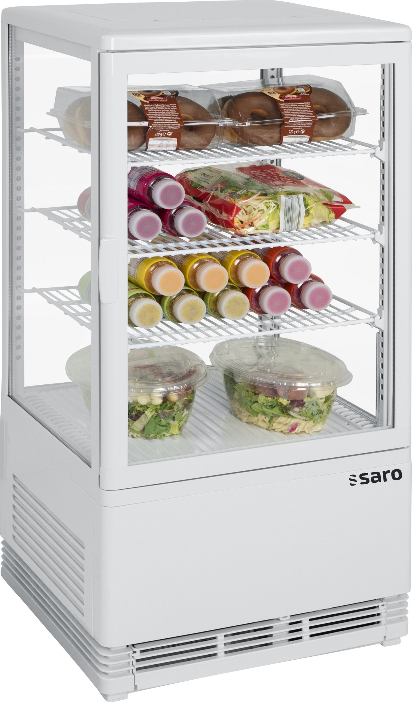Mini-Umluftkühlvitrine 68 Liter, Modell SC 70 weiß | Saro 330-10001