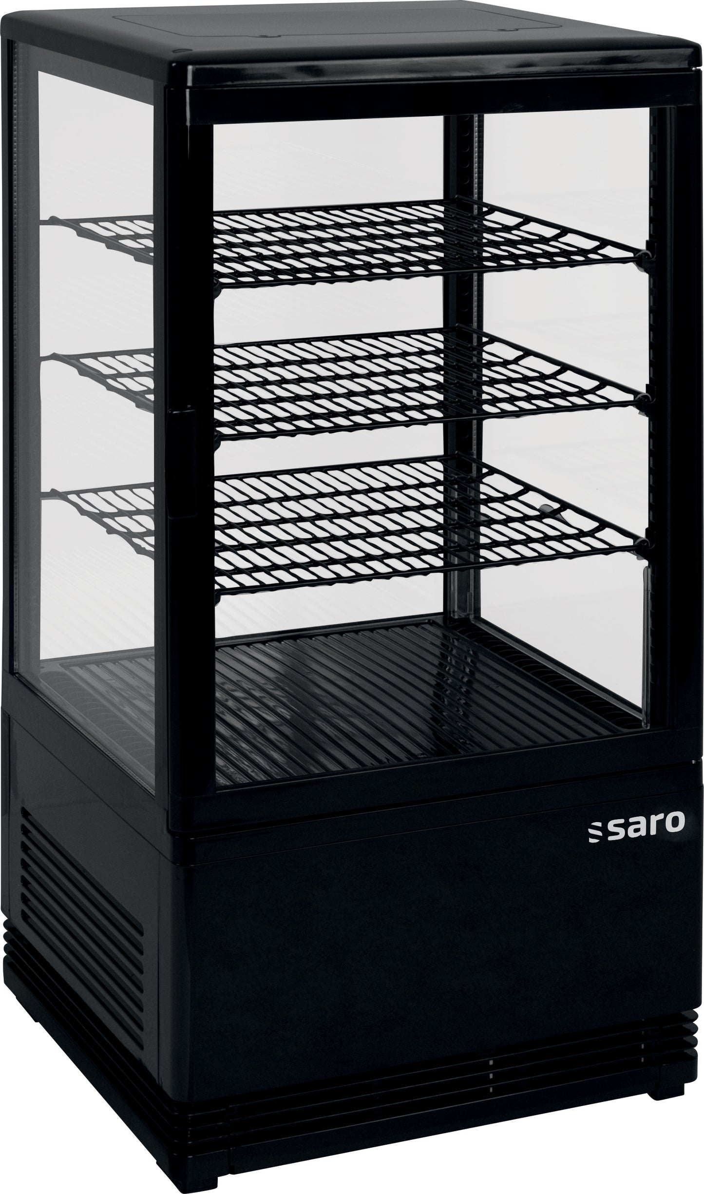Mini-Umluftkühlvitrine 68 Liter, Modell SC 70 schwarz | Saro 330-10051