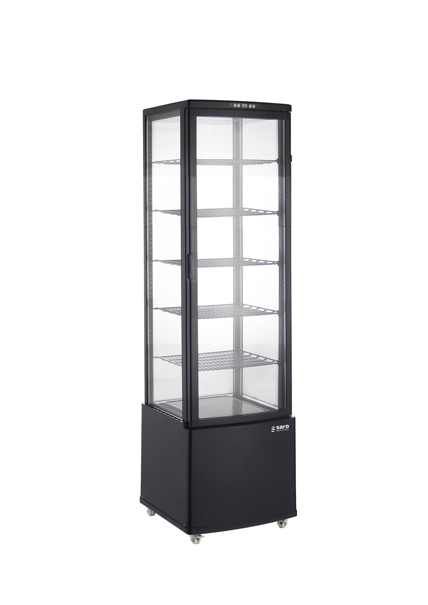 Kühvitrine, schwarz Modell LEO AV | Saro 330-3038