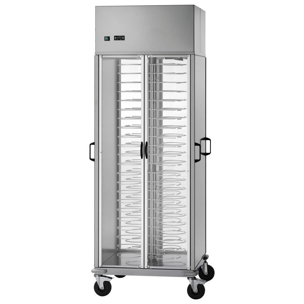 Tellertransportwagen gekühlt, +8/+12°C, 88x ø 180÷230 mm — Virtus 3370P84F