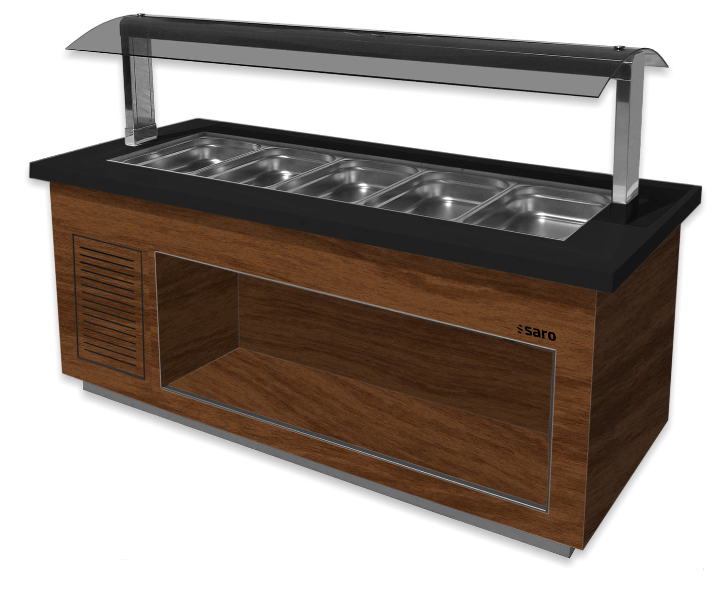 Heißes Buffet Modell PREMIUM LINE SB-H230 Walnuss | Saro 366-2315 | Saro