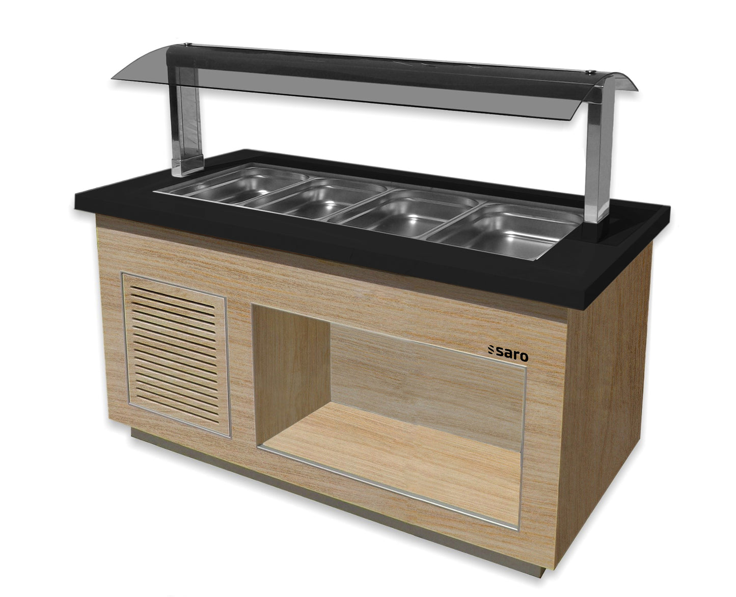 Salatbar für 4x 1/1 GN, Modell PREMIUM LINE SB-K170 OAK | Saro 366-2705