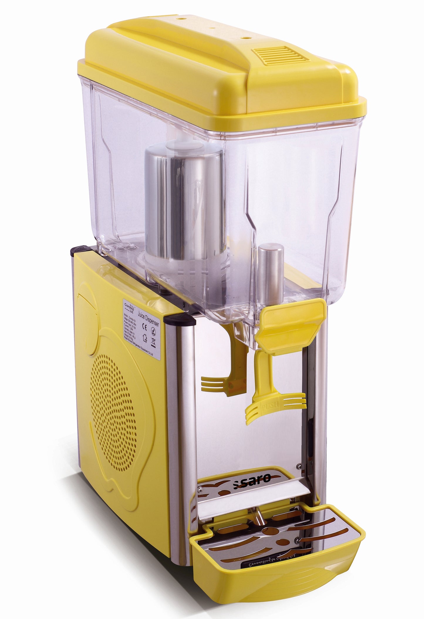 Kaltgetränke-Dispenser Modell COROLLA 1G - gelb | Saro 398-1004