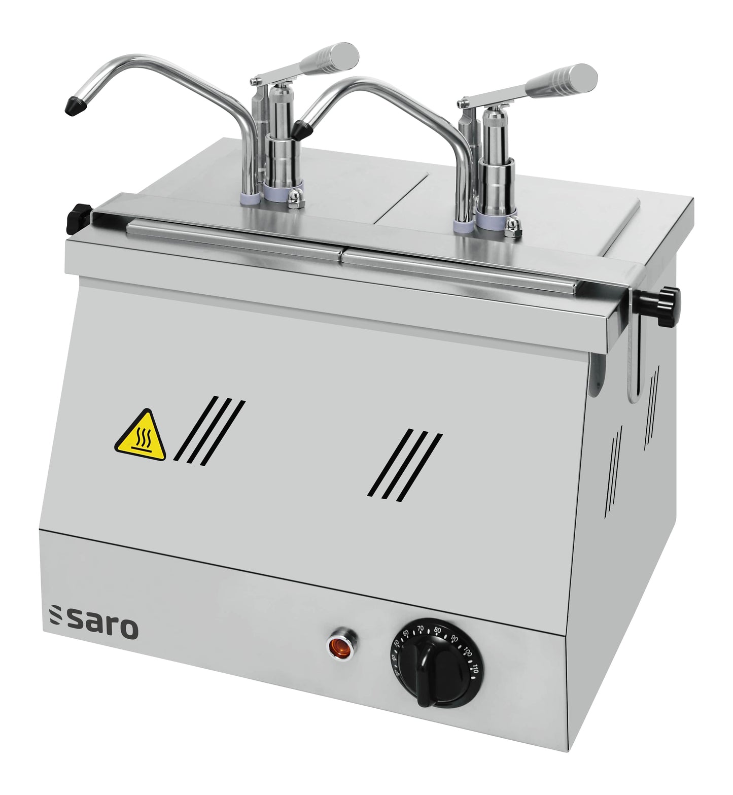 Bainmarie 2X1/6 GN 200 mit Dispenser Modell BM-0216