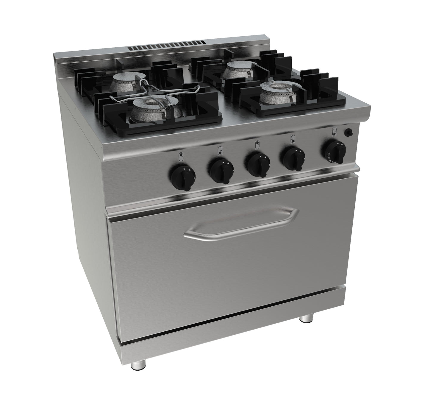 Gasherd mit Gasbackofen Modell E7/KUPG4LO | Saro 423-1030 | Saro