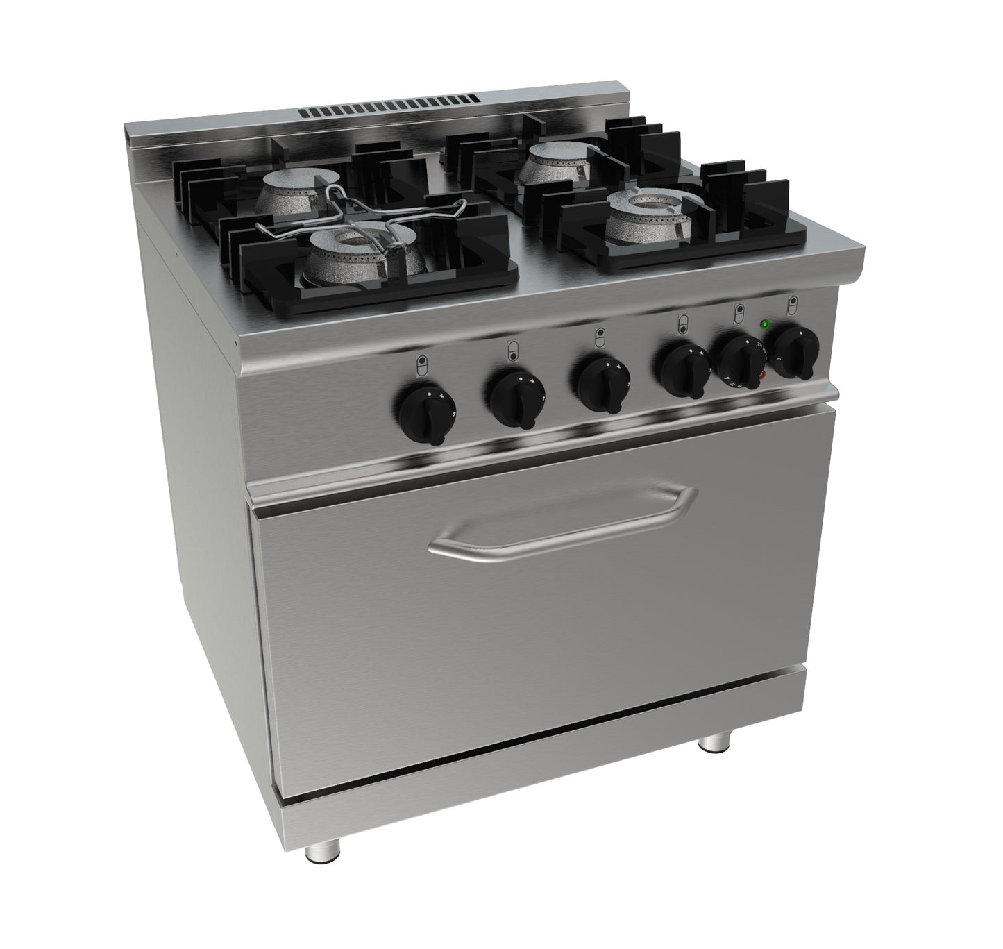 Gasherd mit Elektrobackofen Modell E7/KUPG4LE | Saro 423-1035 | Saro