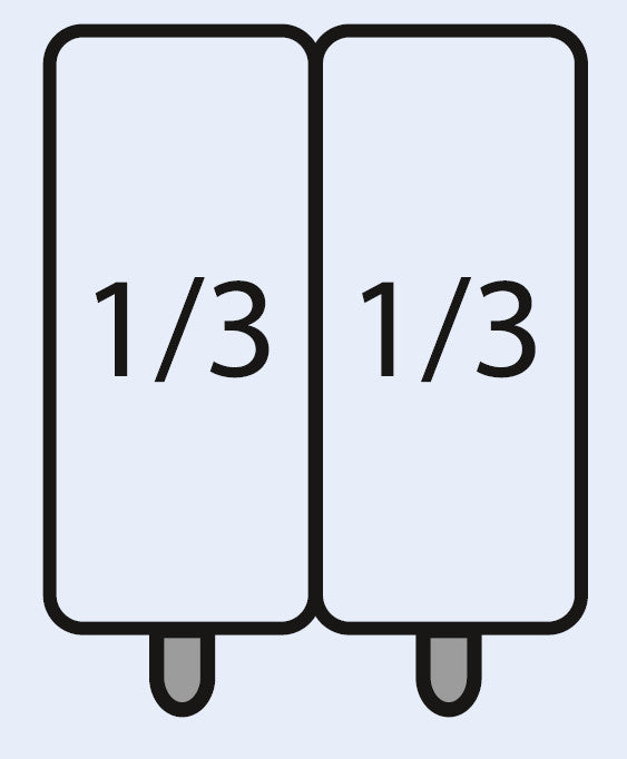 E7/CPCEXC Nudelkorb-Set: 2 x 1/3 GN