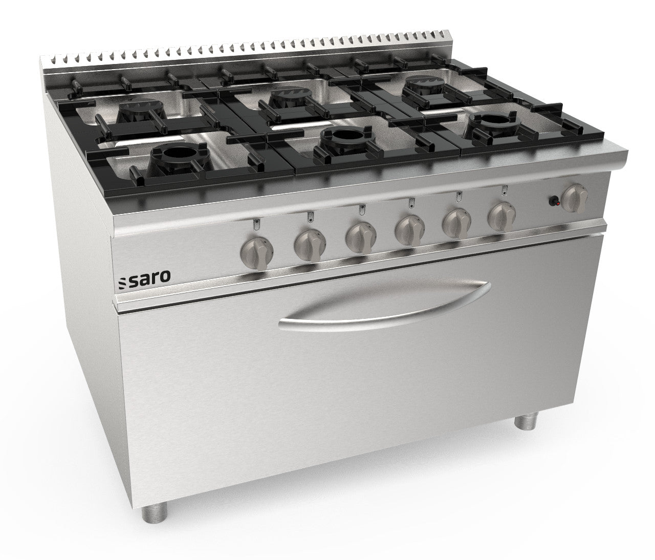 Gasherd + Gasofen 6 Brenner Modell LQ / CUG6FM | Saro 423-8020 | Saro