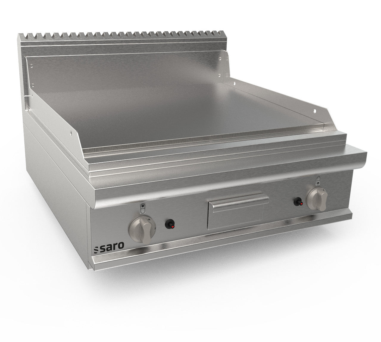 Gasgriddleplatte 800 mm breit Tischgerät glatt Modell LQ / FTG4BBL | Saro 423-8610 - Ansicht 2 | Saro