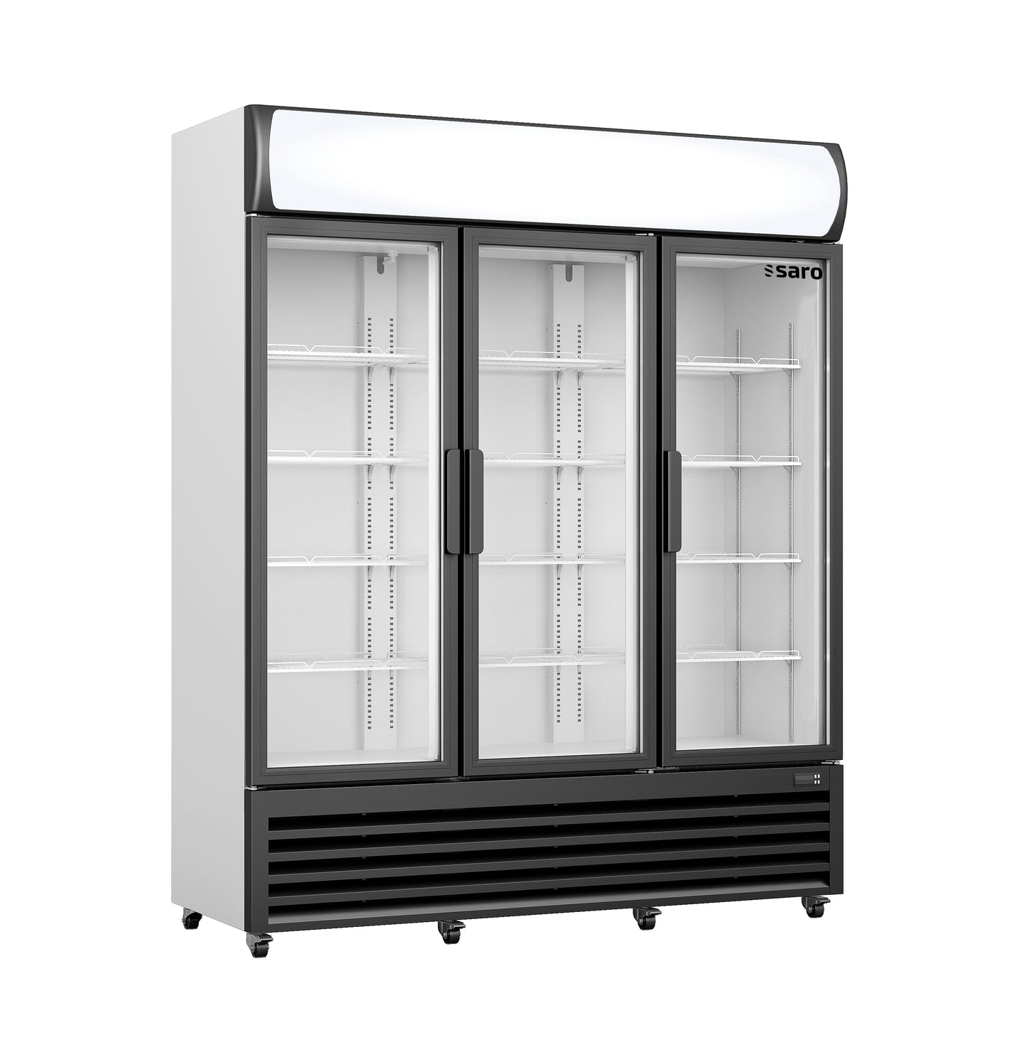 Kühlschrank mit 3 Glastüren + Werbetafel, Modell GTK 1065 | Saro 453-1019
