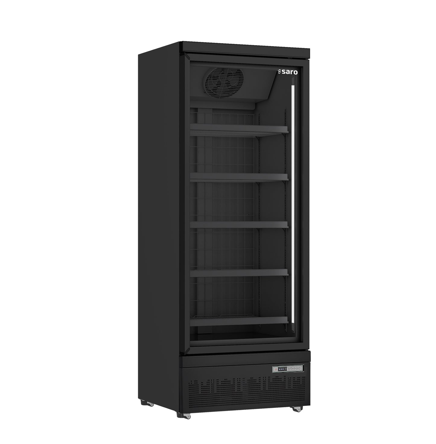 Tiefkühlschrank mit Glastür, Modell GTK 560 PRO - schwarz | Saro 453-1122