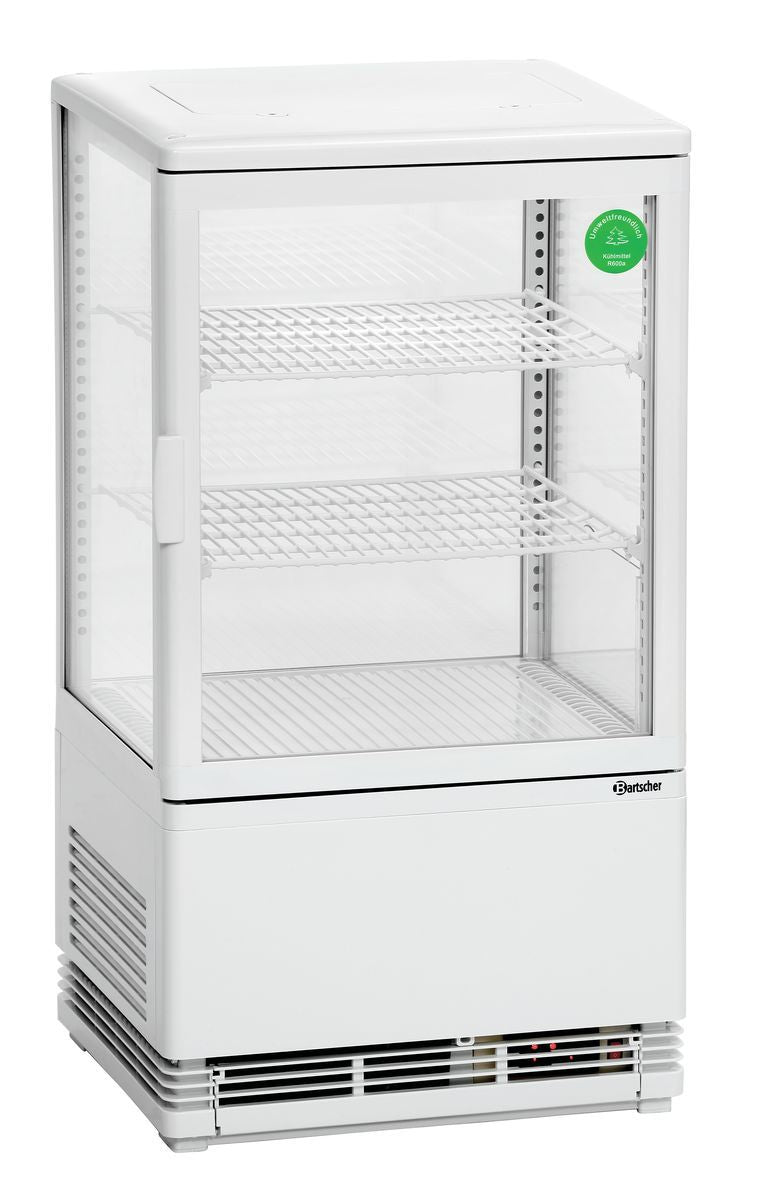 Mini Kühlvitrine 58L, weiß | Bartscher 700258G - Bartscher