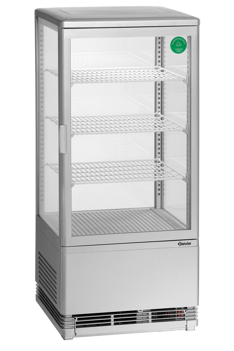 Mini-Kühlvitrine 78L, silber | Bartscher 700778G - Bartscher
