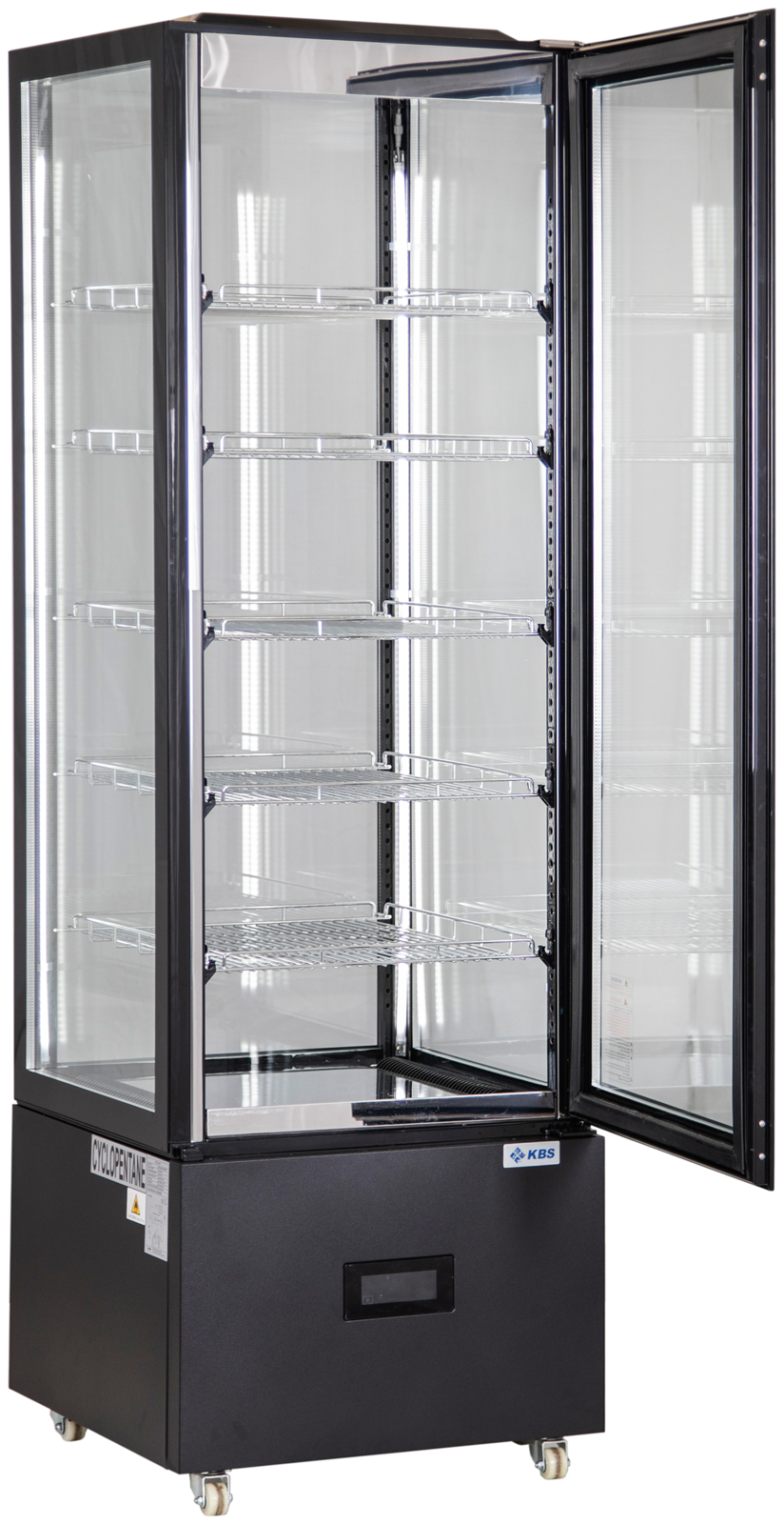 Panoramavitrine RT-280 G LED (silber) | KBS 9160281