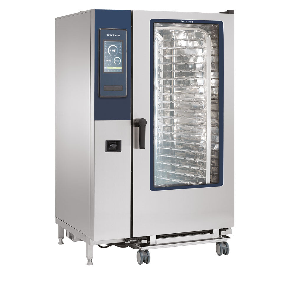 Elektro-Kombidämpfer mit Boiler und automatischem Reinigungssystem, 20x GN 2/1 — Virtus AIC0045/FN