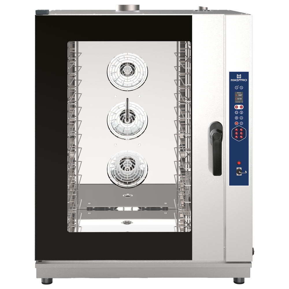 Gas-Kombidämpfer digital mit Direkteinspritzung und automatischer Reinigung, 10x GN 1/1 oder 600x400 — Virtus AIC0106