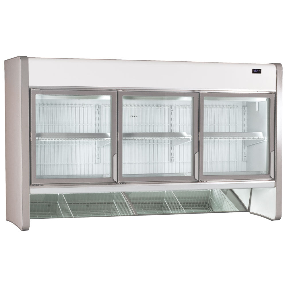 Tiefkühlaufsatz mit 3 Glastüren für BCZ0022, -16°/-24°C, 768 (415) Liter — Virtus BCZ0024