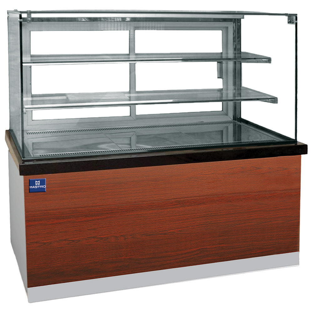 Konditorei-Theke mit 2 Regalböden und gerader Frontverglasung, Umluft, 0°/+8°C — Virtus BGB0302