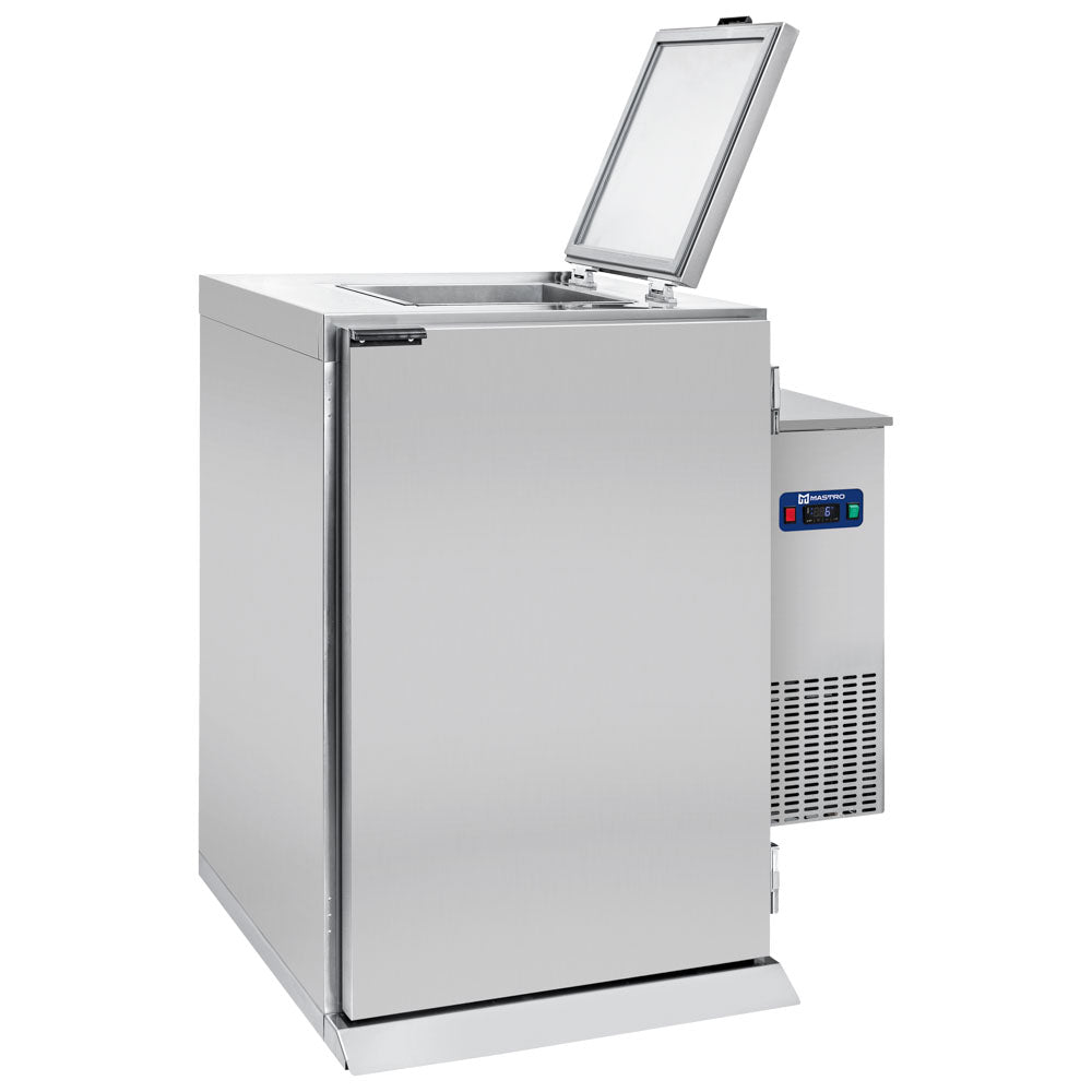 Nassmüllkühler für 1x 120/ 240 Liter Mülleimer, mit Aggregat rechts und Winterkit — Virtus BWRU11301/F