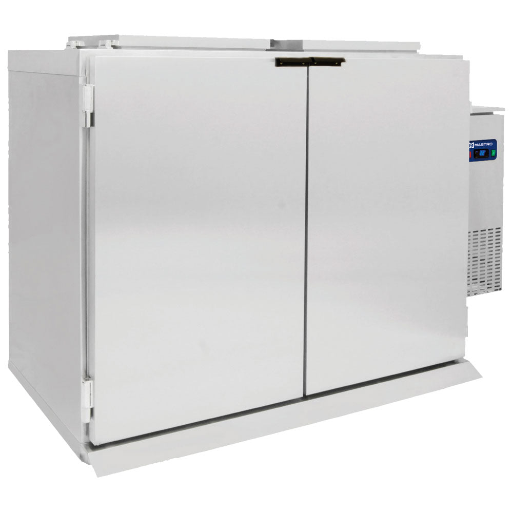Nassmüllkühler für 2x 120/ 240 Liter Mülleimer, mit Aggregat rechts und Winterkit — Virtus BWRU21301/F
