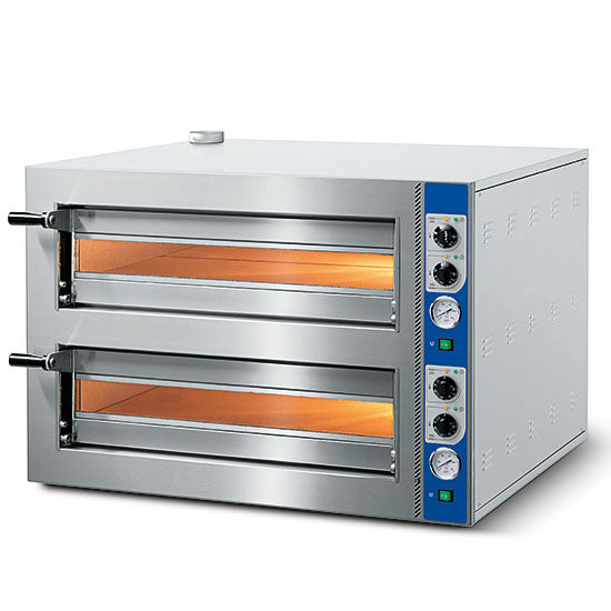 Elektro-Pizzaofen für 4+4 Pizzen ø 350 mm, mechanische Bedienung — Virtus CAB0033/CN