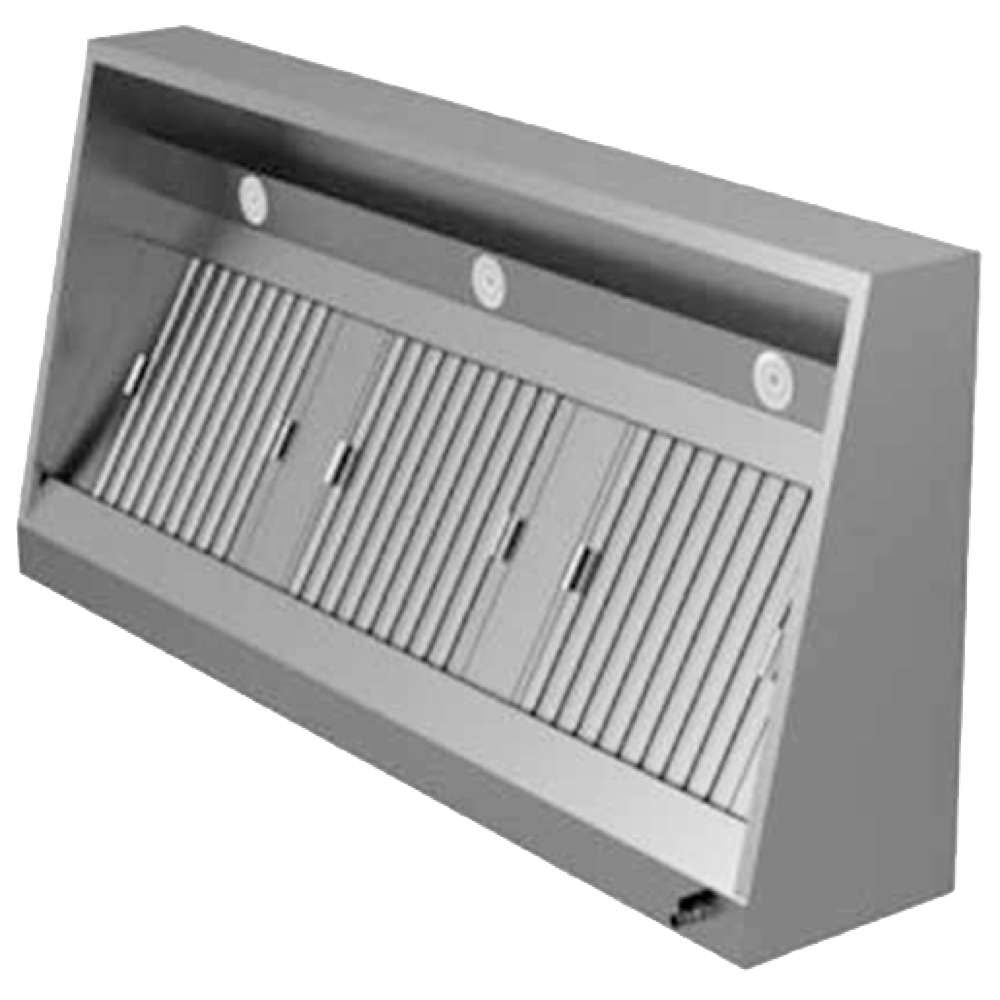 Wandhaube Snack mit Motor, LED-Beleuchtung und Drehzahlregler, 1000x950 mm — Virtus DAA0265 Restposten