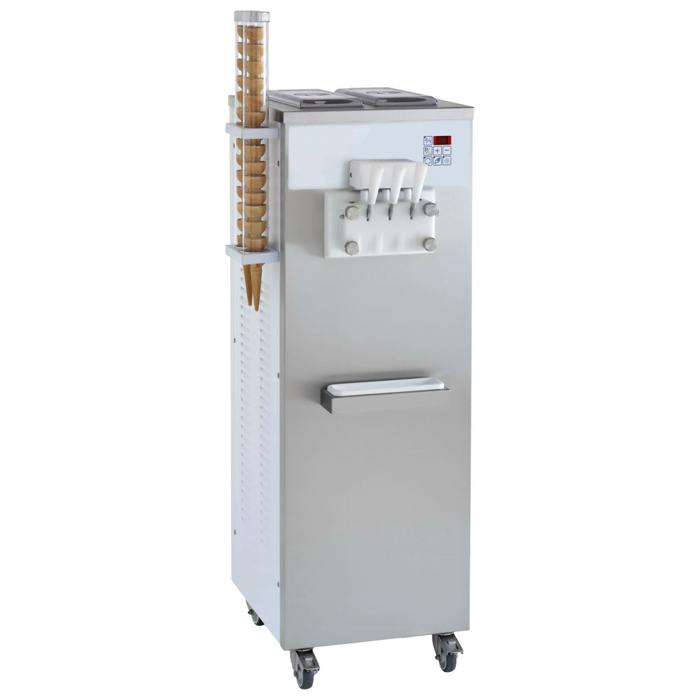 Softeismaschine mit Luftkühlung, Produktion 22,5 kg/h (300 Eistüten) — Virtus ECZ0031