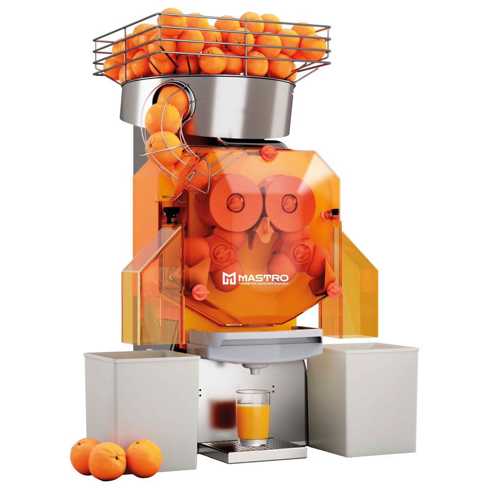 Zitruspresse halbautomatisch, 38 Orangen/Minute, ø 60-80 mm, Korb 15 kg — Virtus EED0017
