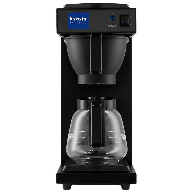 Filterkaffeemaschine mit 1 Glaskanne 1,8 Liter und 2 Warmhalteplatten, manuelle Wasserbefüllung — Virtus EFB0002/K