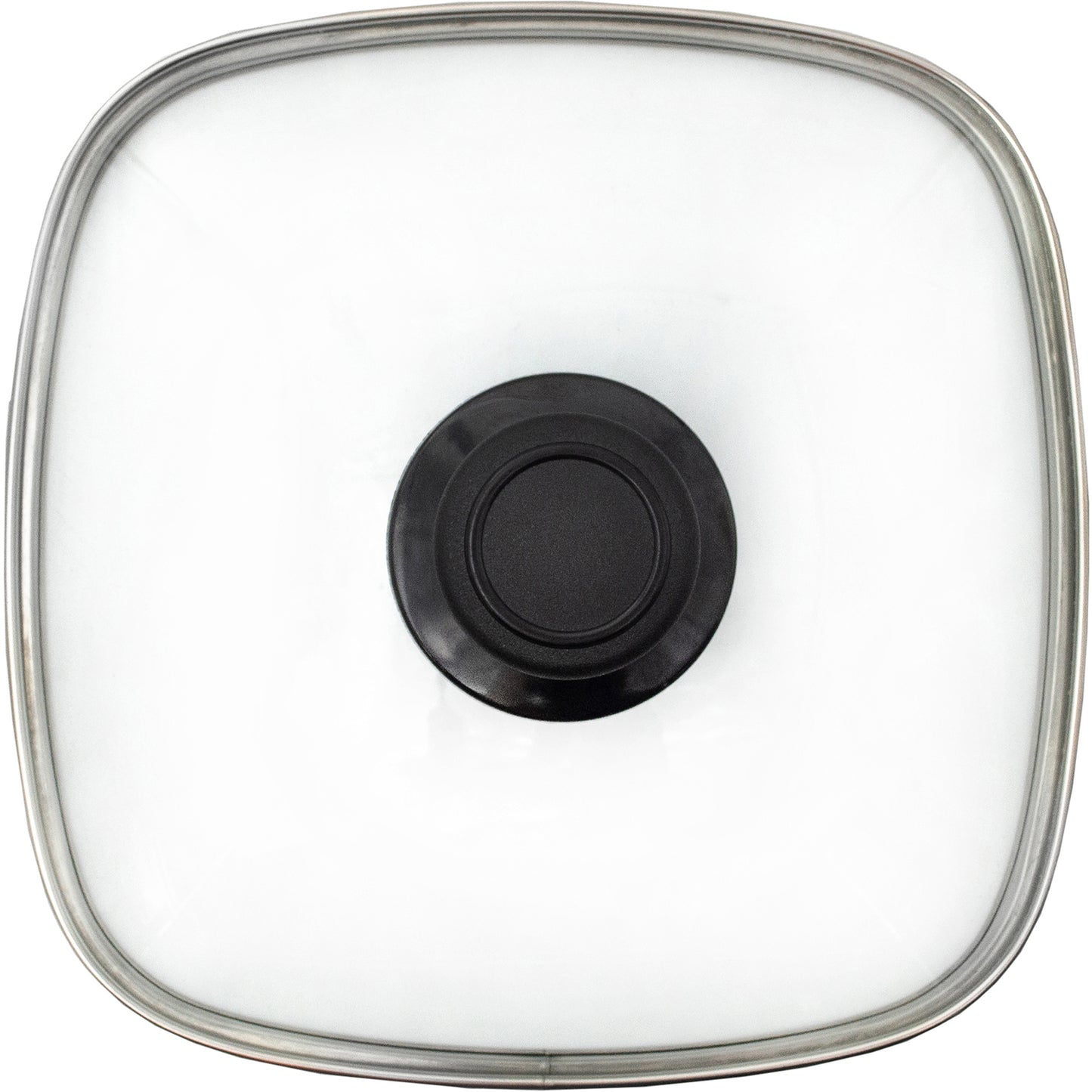 Eurolux Vollglasdeckel, eckig 28 x 28 cm, inkl, Deckelknopf | Saro EU0028-DK-EU | Saro