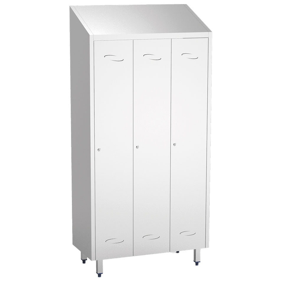 Umkleideschrank mit 3 großen Fächern, H=2010 mm — Virtus GBC0002