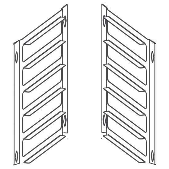 Umrüstkit von 20x GN 1/1 auf 16x 600x400 mm Backnorm — Virtus GP102