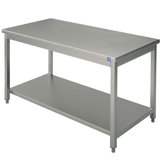 Arbeitstisch mit Zwischenboden, ohne Aufkantung, 1800x700 mm — Virtus HCA0016