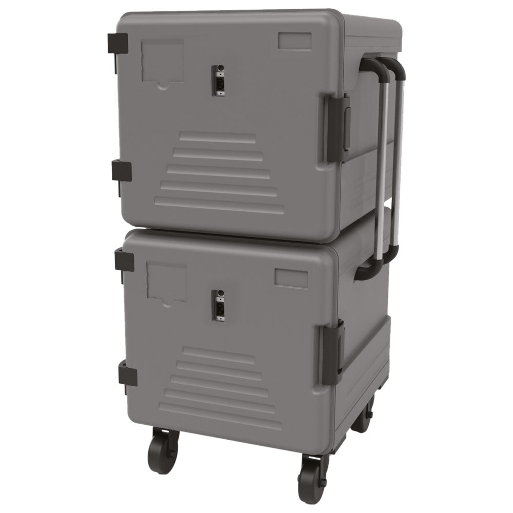 Thermobox beheizt auf Rädern, 7+7x GN 2/1 h=65 mm — Virtus IAA0006