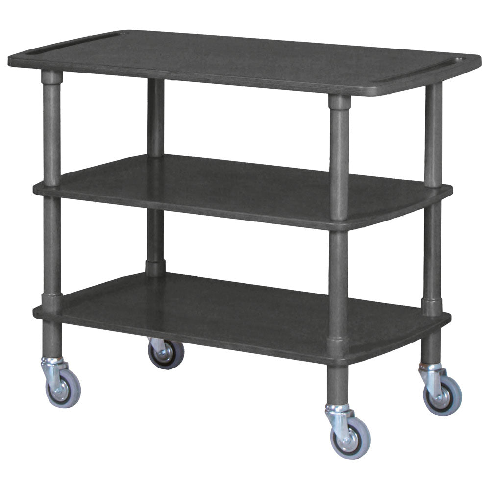 Holzwagen mit 3 Ebenen, Farbton Schwarz — Virtus IFE0016