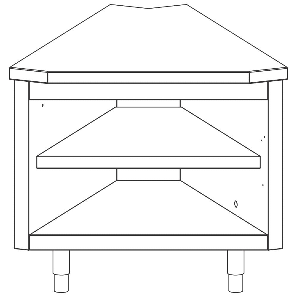Innen-Eckelement 45°, 875x700 mm — Virtus IIA1011VT