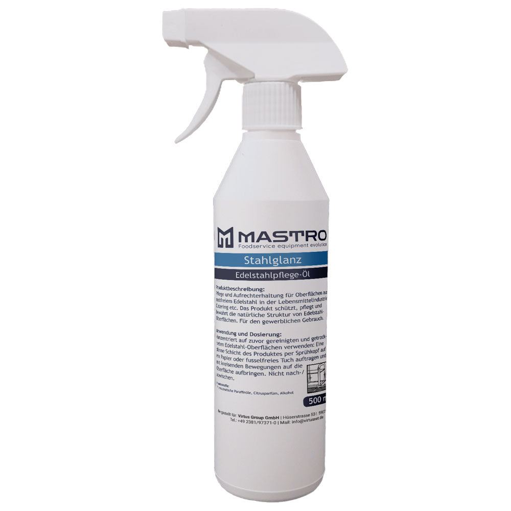 Edelstahlpflege 500 ml Sprühflaschen — Virtus KDSG500