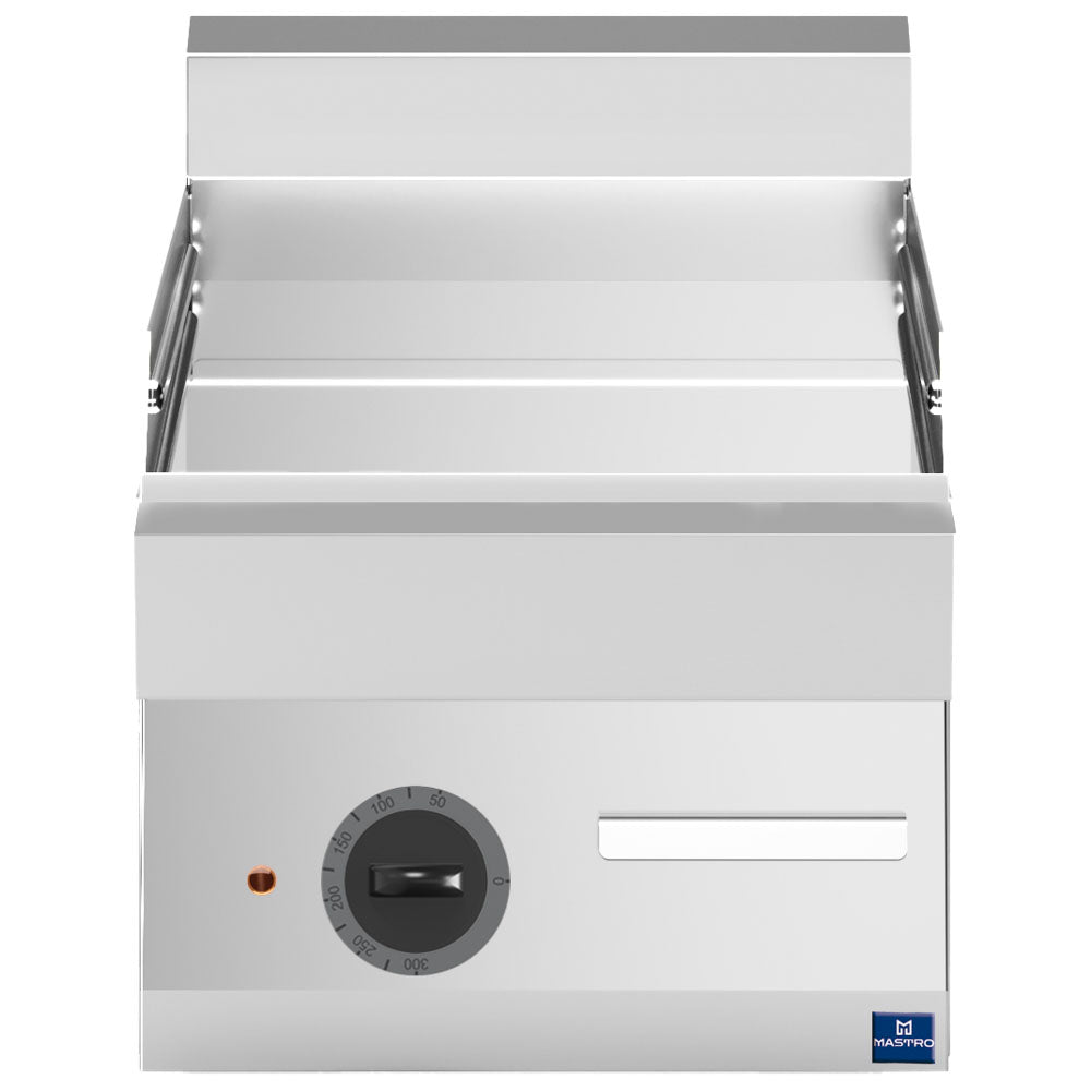 Elektro-Grillplatte, Tischmodell, verchromt glatt — Virtus MS654FTECRT
