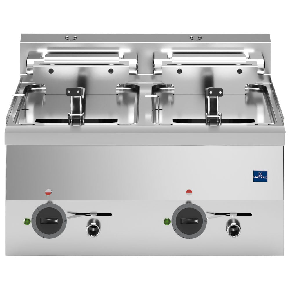 Elektro-Fritteuse, Tischmodell, 10+10 Liter - 18 kW — Virtus MS66FRET