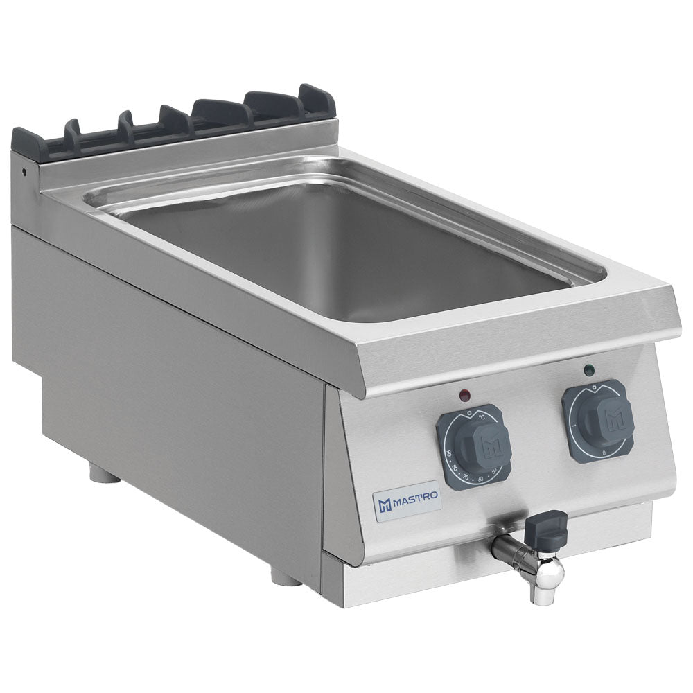Elektro-Bainmarie, Tischmodell, GN 1/2 + GN 1/3 h=150 mm — Virtus MS74BMET